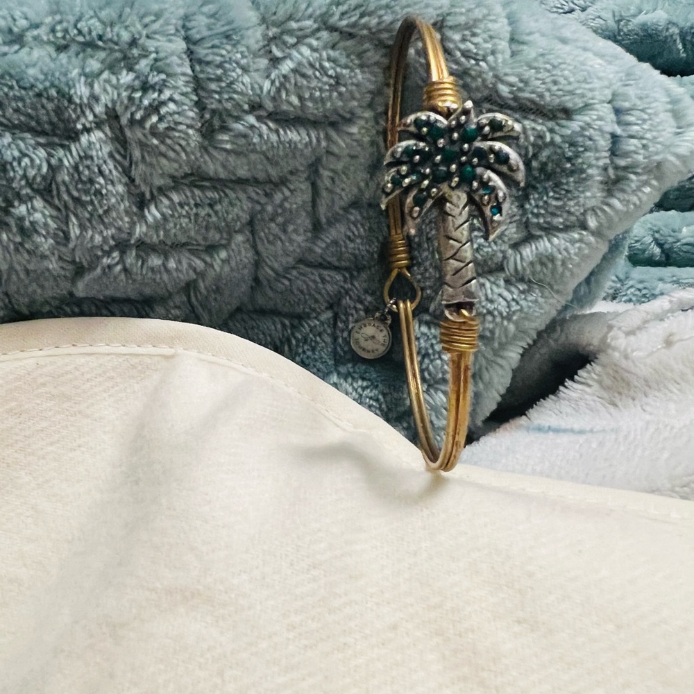 Palm Tree Bangle Bracelet